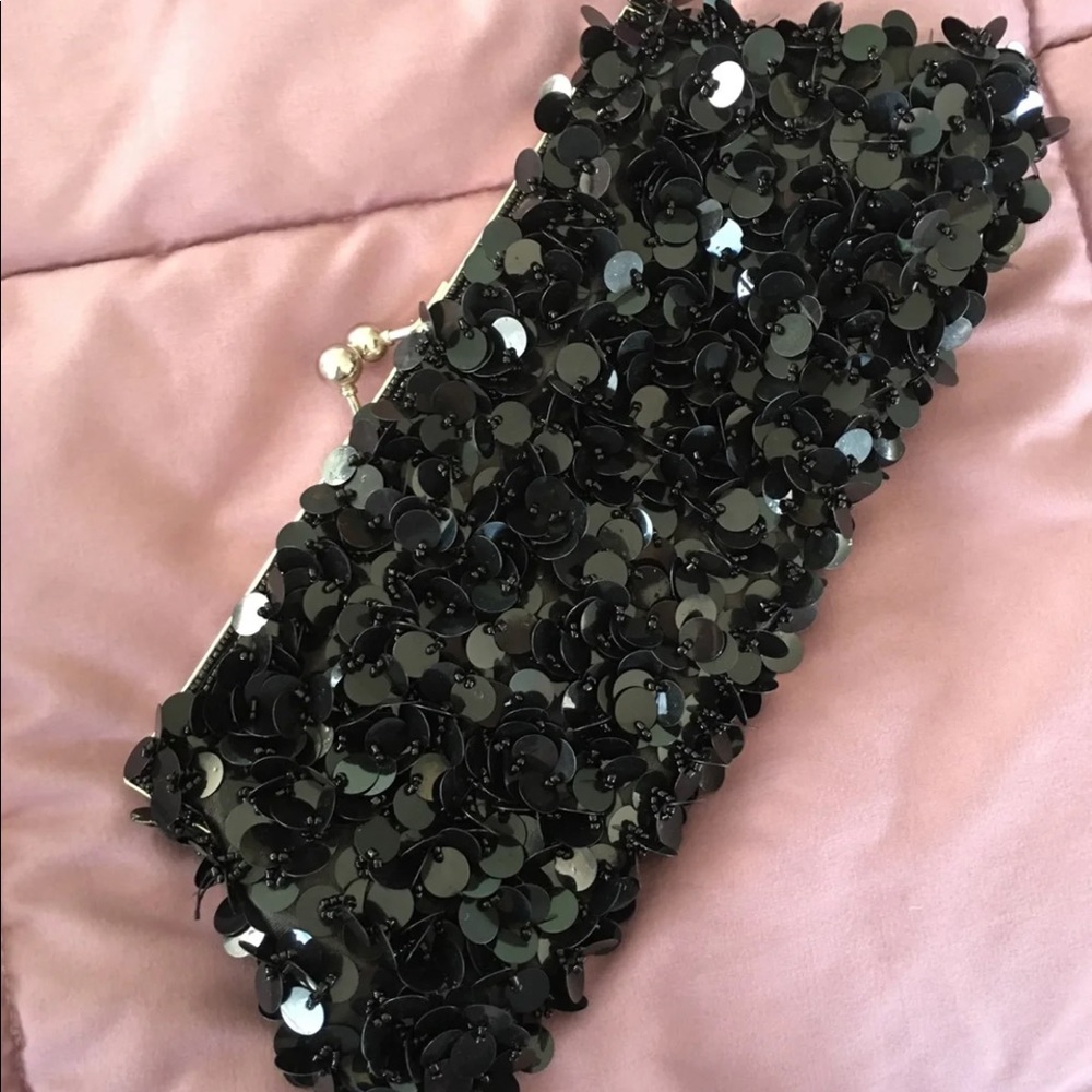 Large Sequined Clutch
